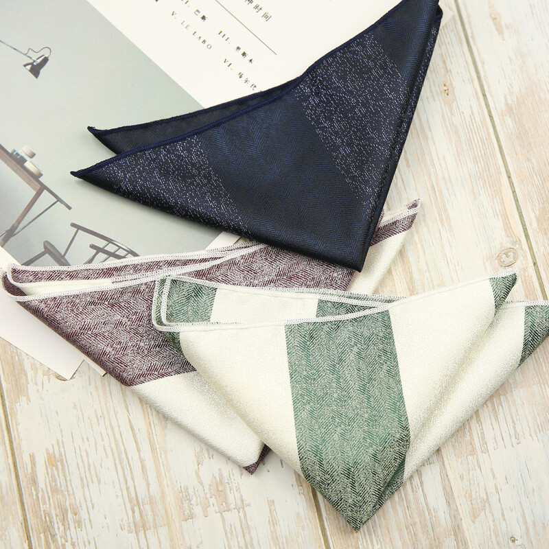 Muški svileni džepni kvadrat od 23 cm, smeđe crvene pruge, poslovni rupčić, mekana maramica, dodaci za odijelo za svatove, kravata, ručnik za prsa