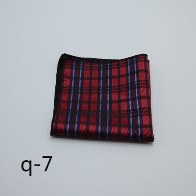 Patrat de buzunar pentru bărbați clasic, poliester, în carouri, batiste, nuntă, costum de afaceri, cămașă, prosop de buzunar, cravate, accesorii