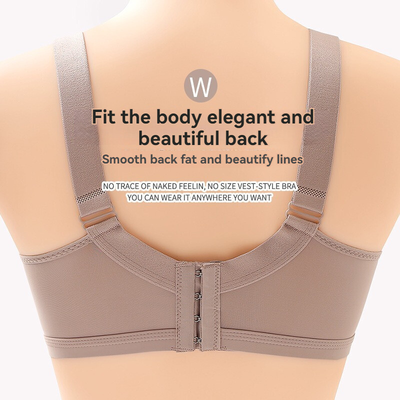Femei confortabil adună lenjerie de corp secțiune subțire confortabil respirabil non-oțel sutien reglabil de dimensiuni mari