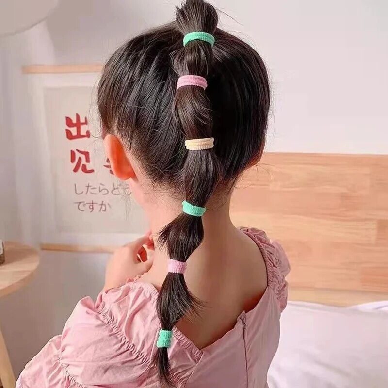 Komplet šarenih gumica za kosu od 2155 komada za djevojčice Najlonske elastične gumene trake Satenske rezance Dječji držač za konjski rep Dječji dodaci za kosu