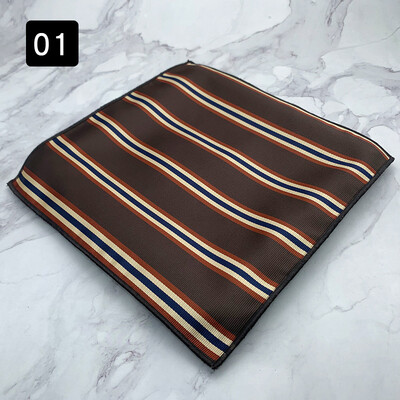 2024 г. Нова мода Шал с джобни квадратни райета на точки Мъжка официална рокля Носна кърпа Аксесоари за костюм за сватбено тържество