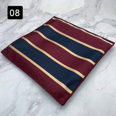 2024 г. Нова мода Шал с джобни квадратни райета на точки Мъжка официална рокля Носна кърпа Аксесоари за костюм за сватбено тържество