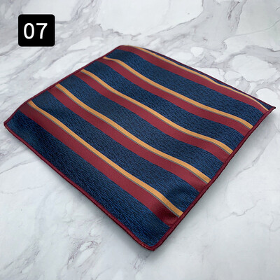 2024 г. Нова мода Шал с джобни квадратни райета на точки Мъжка официална рокля Носна кърпа Аксесоари за костюм за сватбено тържество