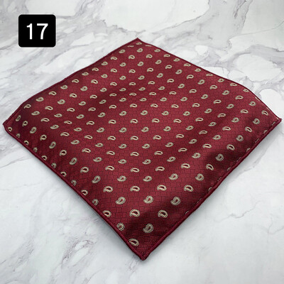 2024 г. Нова мода Шал с джобни квадратни райета на точки Мъжка официална рокля Носна кърпа Аксесоари за костюм за сватбено тържество