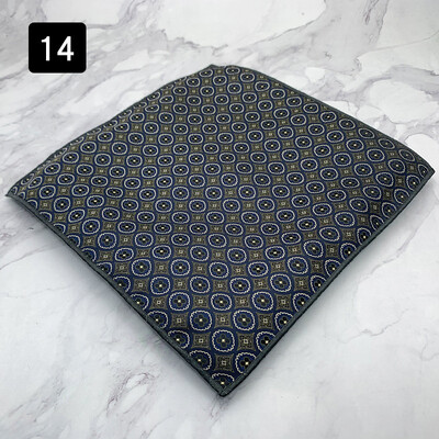 2024 г. Нова мода Шал с джобни квадратни райета на точки Мъжка официална рокля Носна кърпа Аксесоари за костюм за сватбено тържество