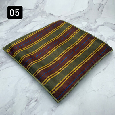 2024 г. Нова мода Шал с джобни квадратни райета на точки Мъжка официална рокля Носна кърпа Аксесоари за костюм за сватбено тържество