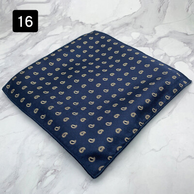 2024 г. Нова мода Шал с джобни квадратни райета на точки Мъжка официална рокля Носна кърпа Аксесоари за костюм за сватбено тържество