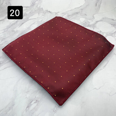 2024 г. Нова мода Шал с джобни квадратни райета на точки Мъжка официална рокля Носна кърпа Аксесоари за костюм за сватбено тържество