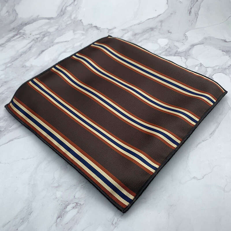 2024 г. Нова мода Шал с джобни квадратни райета на точки Мъжка официална рокля Носна кърпа Аксесоари за костюм за сватбено тържество