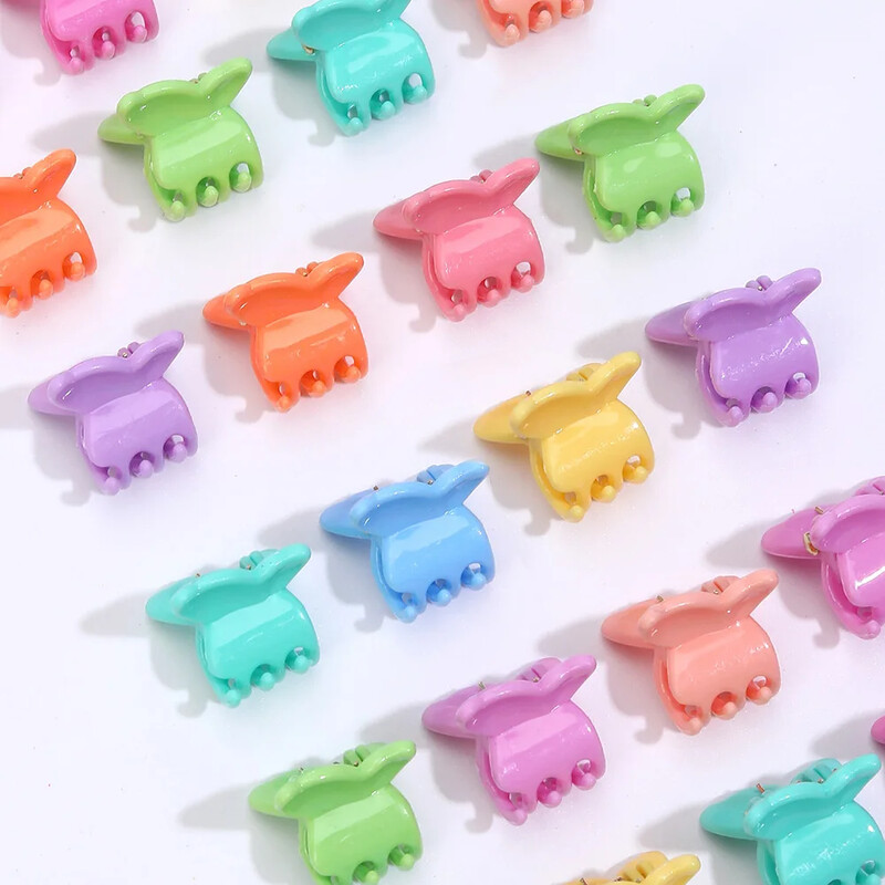 100 komada kopči u obliku leptira, kandži za kosu, dodaci za kosu za djevojčice, princeze, mini slatki kopče za kosu, dodaci u boji slatkiša