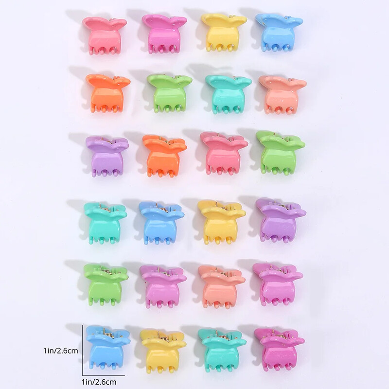 100 komada kopči u obliku leptira, kandži za kosu, dodaci za kosu za djevojčice, princeze, mini slatki kopče za kosu, dodaci u boji slatkiša