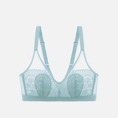 ALDOLA Sutien sexy din dantelă de vară Lenjerie de corp în stil subțire Sutiene fără fir Push Up Sutien de iepure pentru piept Lenjerie pentru femei