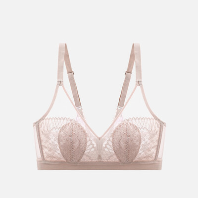 ALDOLA Sutien sexy din dantelă de vară Lenjerie de corp în stil subțire Sutiene fără fir Push Up Sutien de iepure pentru piept Lenjerie pentru femei