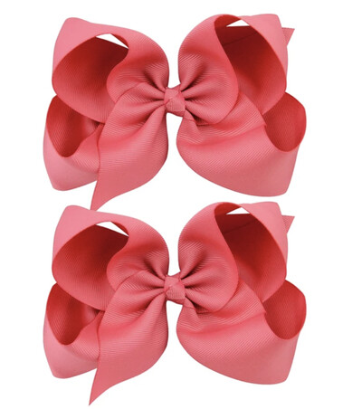 2Pcs/lot 6'' jednobojne grosgrain vrpce mašne kopče za kosu za slatke djevojke velike ručno izrađene ukosnice ukosnice dječji dodaci za kosu