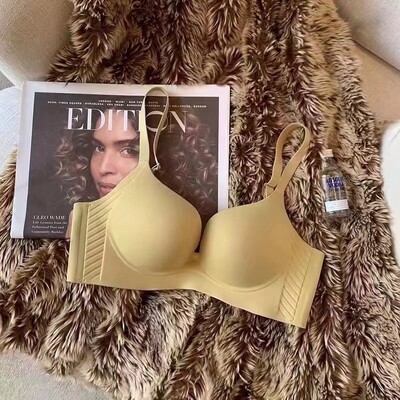 Crveno donje rublje za žene koje potiču male grudi, vjenčana mladenka, bešavno smanjenje grudi, protiv opuštanja, grudnjak bez žice