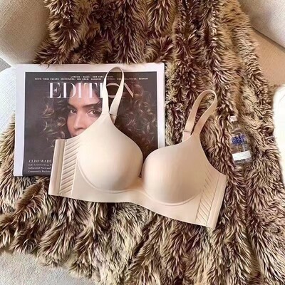 Crveno donje rublje za žene koje potiču male grudi, vjenčana mladenka, bešavno smanjenje grudi, protiv opuštanja, grudnjak bez žice