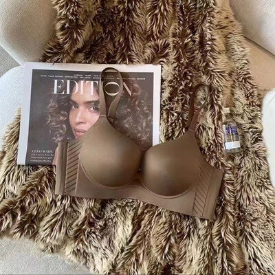 Crveno donje rublje za žene koje potiču male grudi, vjenčana mladenka, bešavno smanjenje grudi, protiv opuštanja, grudnjak bez žice