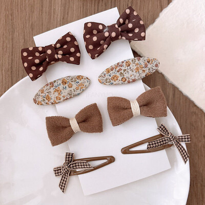 8 bucăți/set fundițe agrafe florale pentru păr pentru bebeluși Accesorii pentru păr fete copii stea cu flori pentru ac de păr coafură pentru copii mici cadouri de aniversare