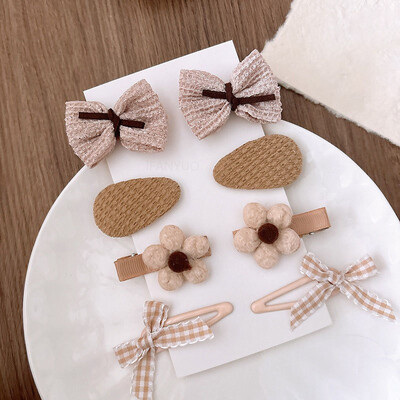 8 bucăți/set fundițe agrafe florale pentru păr pentru bebeluși Accesorii pentru păr fete copii stea cu flori pentru ac de păr coafură pentru copii mici cadouri de aniversare