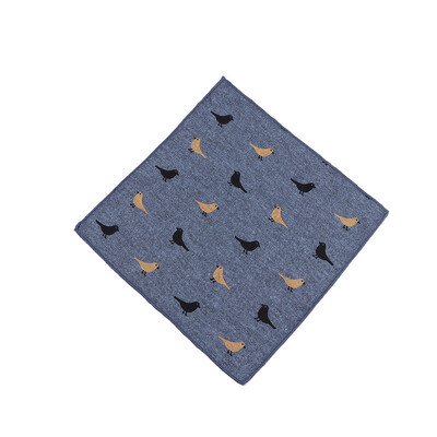 Нов стил Мъжки шалове с носни кърпи Нежни памучни носни кърпи с джобни квадратни кърпички Модни сватбени аксесоари с цветя Подарък