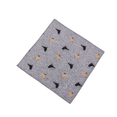 Нов стил Мъжки шалове с носни кърпи Нежни памучни носни кърпи с джобни квадратни кърпички Модни сватбени аксесоари с цветя Подарък