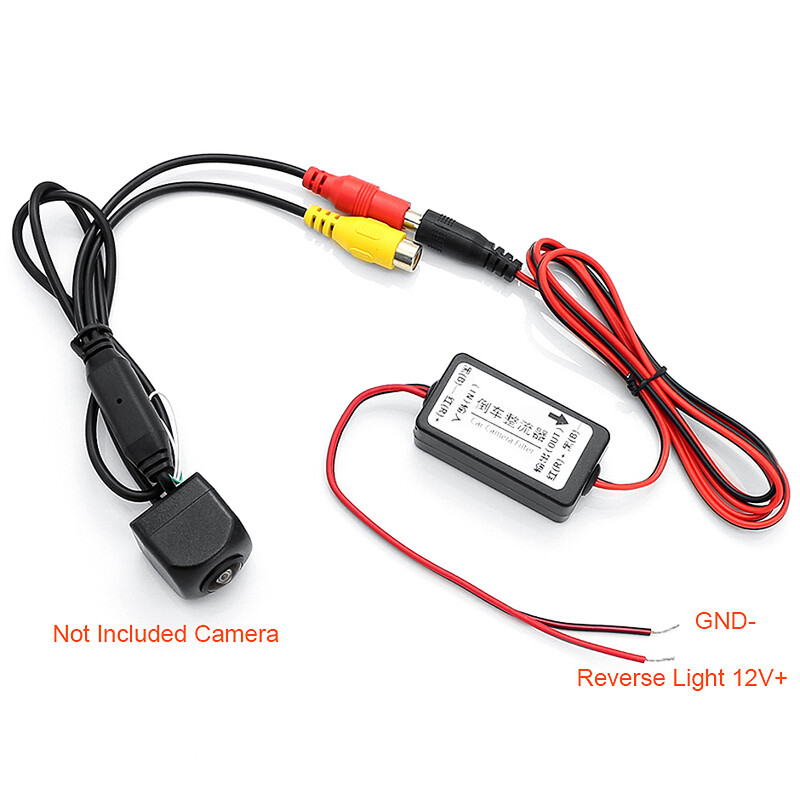 Filtru de putere GreenYi 12V Balasturi redresoare inversare Rezolva camera de vedere spate Ripple Ecran de stropire Filtru releu de interferență