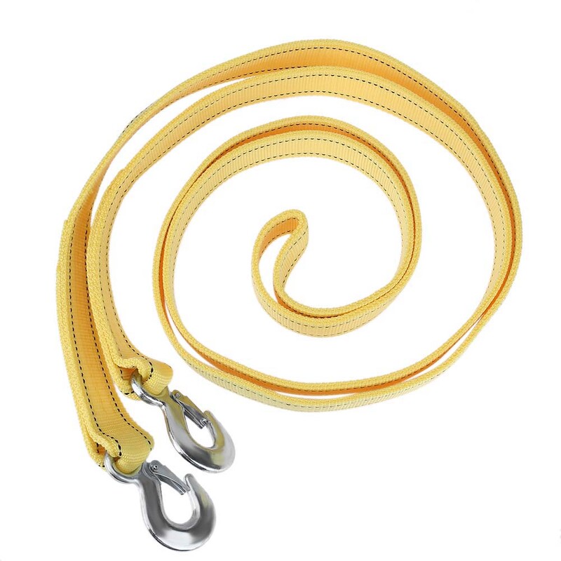 4M Heavy Duty 5 tonų automobilio vilkimo trosas, traukimo lynas, kabliai, juostos furgono atkūrimo kelias, skirtas Audi Benz Buick Skoda Mazda Ford Toyota BMW