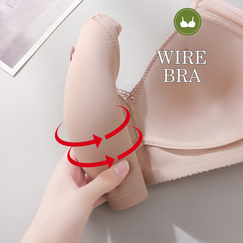 Novi raznobojni debeli ženski grudnjaci za žene pune košarice, bežični tanki prozračni čipkasti grudnjak Ženski grudnjaci s velikim košaricama, grudnjak za mame s velikim košaricama