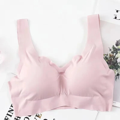 Sportski grudnjak od ledene svile bez čeličnog prstena Prozračni udoban sportski grudnjak za vježbanje za jogu, duboki V stil bez rukava, ženski sportski grudnjak