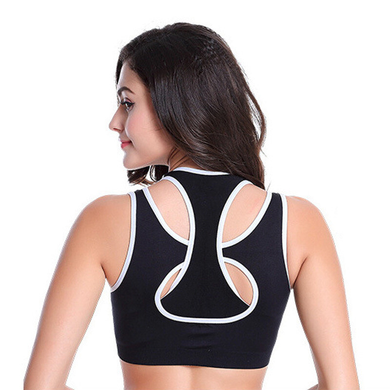 Sutien sport în 6 culori pentru femei, cu spate încrucișat pentru gimnastică, jogging, crop top, topuri pentru femei, yoga, fitness, vestă antișoc, sutiene sport pentru femei