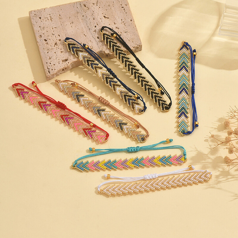 ZHONGVI Miyuki helmestest käevõrud mitmekihilised Böömimaa klaasist seemned käsitsi valmistatud reguleeritavad ehted naistele meestele