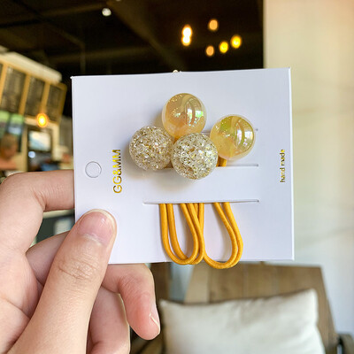 2 KOM Nove šarene čarobne perle Princess pokrivala za glavu Dječje elastične trake za kosu Dječji ukrasi za glavu Dječja užad za kosu Dodaci za djevojčice