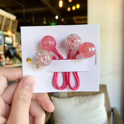 2 KOM Nove šarene čarobne perle Princess pokrivala za glavu Dječje elastične trake za kosu Dječji ukrasi za glavu Dječja užad za kosu Dodaci za djevojčice