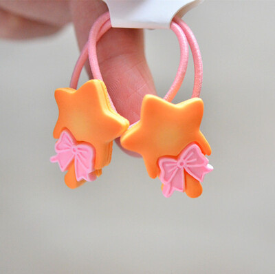 2 KOM Crtani slatki Rainbow White Horse Princess Pokrivala za glavu Dječje elastične trake za kosu Dječja užad Dodaci za djevojčice Dječji ukras za glavu