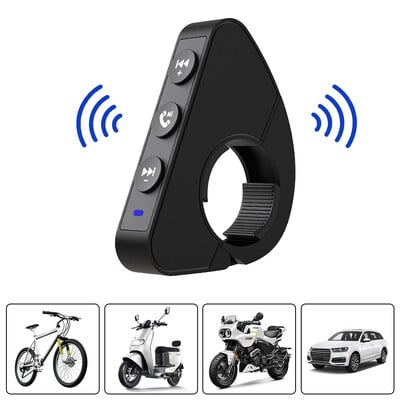 Comutatoare motociclete pentru cască, căști, control pe ghidon, Bluetooth 5.3, butoane, telecomandă pentru telefon inteligent, kit fără fir