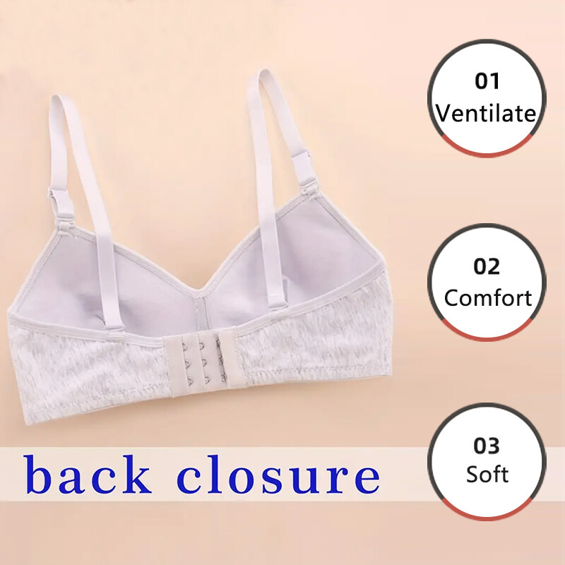 2 gab Sieviešu krūšturis Bezvadu apakšveļa 100 kokvilnas odere Tīras kokvilnas audums elpojošs melns Incanus sporta fitnesa joga ikdienas