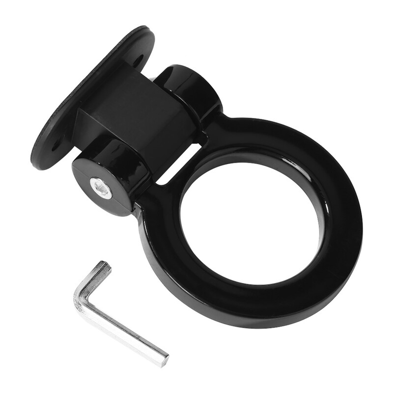 Cârlig universal pentru remorcă pentru mașină ABS Decorare Inel de curse/Stil triunghi Cârlig decorativ de remorcare Accesorii pentru exterior auto