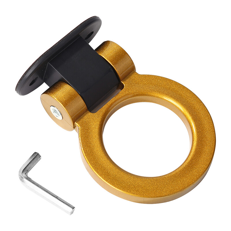 Cârlig universal pentru remorcă pentru mașină ABS Decorare Inel de curse/Stil triunghi Cârlig decorativ de remorcare Accesorii pentru exterior auto