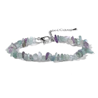 Așchii neregulate Brățară din piatră naturală aventurină Mărgele de ametist Cristal Cuarț Pietriș Brățări Reiki pentru femei, fete, bijuterii