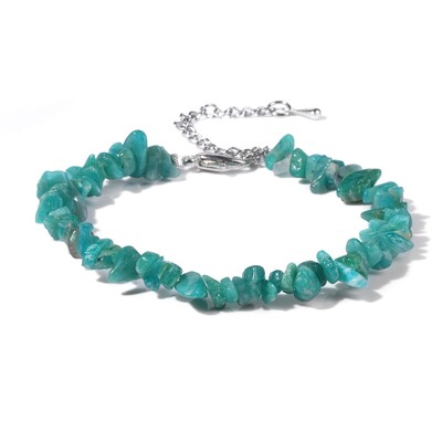 Așchii neregulate Brățară din piatră naturală aventurină Mărgele de ametist Cristal Cuarț Pietriș Brățări Reiki pentru femei, fete, bijuterii