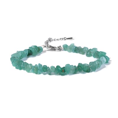 Așchii neregulate Brățară din piatră naturală aventurină Mărgele de ametist Cristal Cuarț Pietriș Brățări Reiki pentru femei, fete, bijuterii