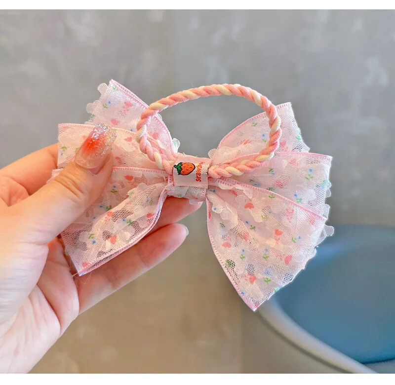 1 KOM Prekrasna svježa cvjetna mašna Dječje ukosnice Dječja pokrivala za glavu Dječje kopče za kosu Dodaci za kosu za djevojčice Elastične trake za kosu