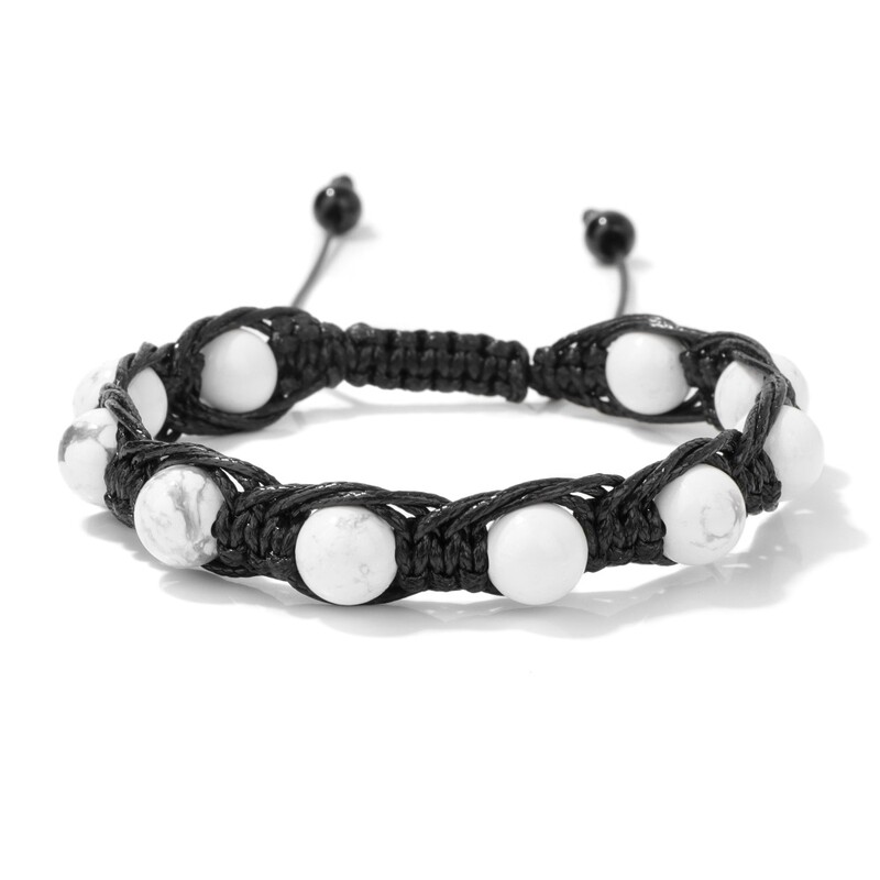 Prirodne perle od ametista, užad, pletene narukvice za žene, muškarce, ručno rađene linije od voska, žicom omotane 8 mm, narukvice od kamena, nakit