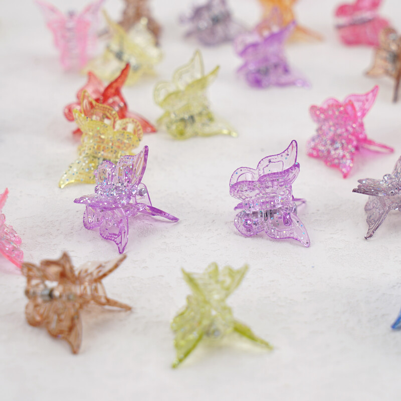 50BUC Agrafe de păr Fluture Agrafe de păr pentru fetiță Mini Agrafe drăguțe Accesorii de păr Comert cu ridicata