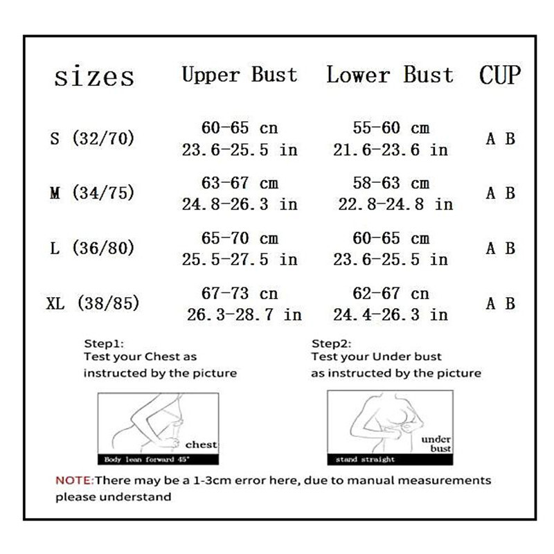 Baruri Femei Sutien fete bare Lenjerie de corp fără fir Bumbac Căptușeală Bumbac pur țesătură Respirabil Negru tineri Sport Fitness Yoga Casual