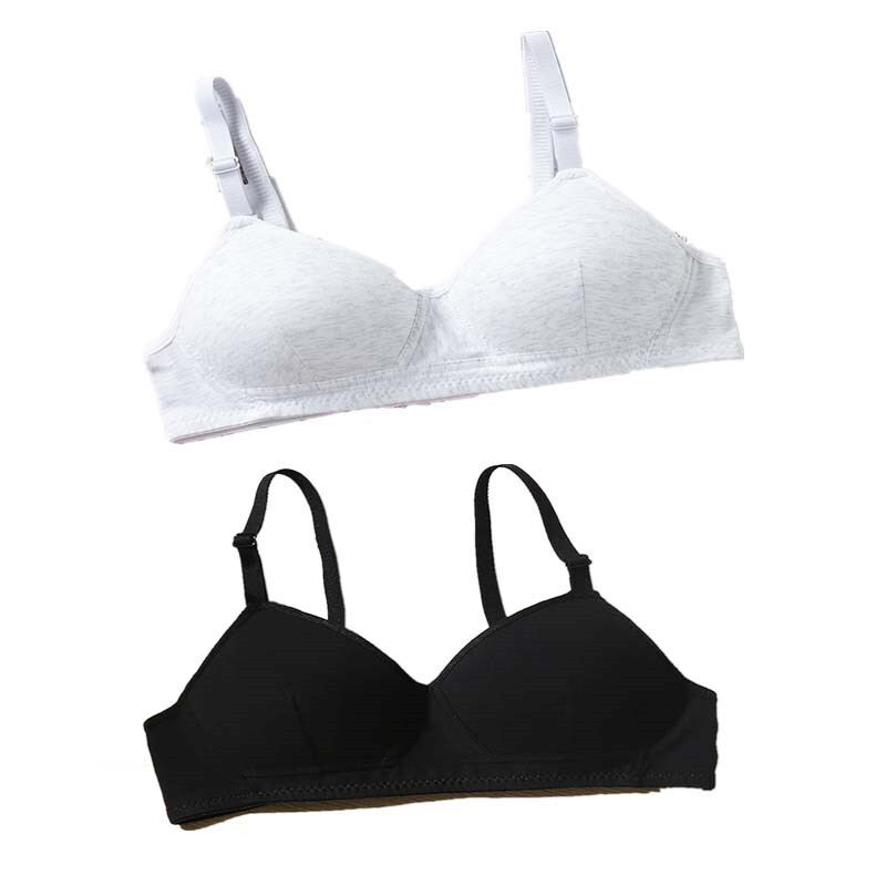 Baruri Femei Sutien fete bare Lenjerie de corp fără fir Bumbac Căptușeală Bumbac pur țesătură Respirabil Negru tineri Sport Fitness Yoga Casual