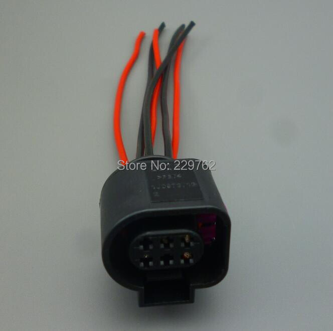 Shhworldsea 6 kontaktiga 3B0973813 1J0973713 1,5 mm automaatse temperatuurianduri pistik veekindel elektrijuhtme pistik autoveokile