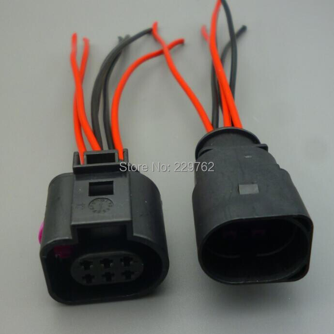 Shhworldsea 6 kontaktiga 3B0973813 1J0973713 1,5 mm automaatse temperatuurianduri pistik veekindel elektrijuhtme pistik autoveokile