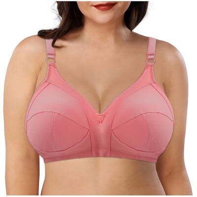 Sutiene de marime mari pentru femei 38C-50F Deep V Bralette Sutien din dantela Lenjerie fără fir Lenjerie sexy Bumbac moale bh CDEFG cup C01