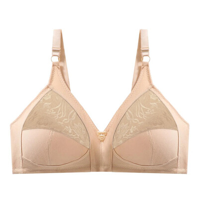 Sutiene de marime mari pentru femei 38C-50F Deep V Bralette Sutien din dantela Lenjerie fără fir Lenjerie sexy Bumbac moale bh CDEFG cup C01